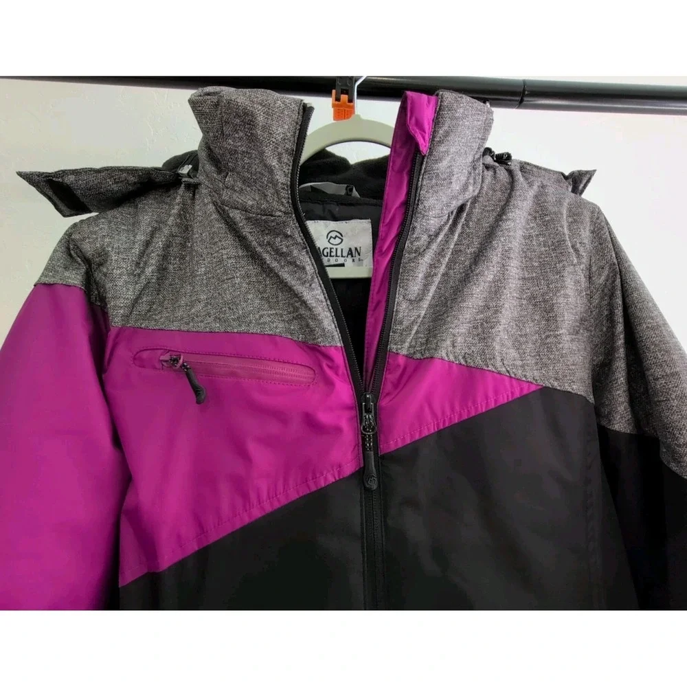 Magellan Outdoors Women XL Ski Jacket Color Purple, Black, Grey New with Tags‎ - Picture 3 of 14